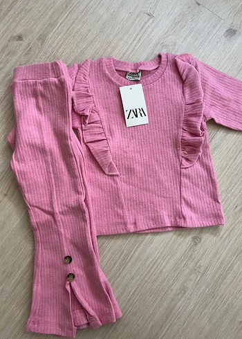 Pembe Bebek Kız Uzun Kollu Takım - Görsel 3