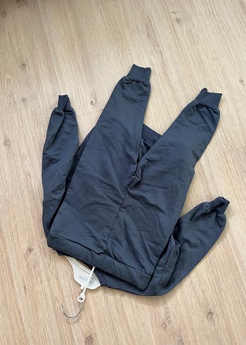 Gri Erkek Çocuk Oversize Denim Eşofman Takımı - Görsel 3