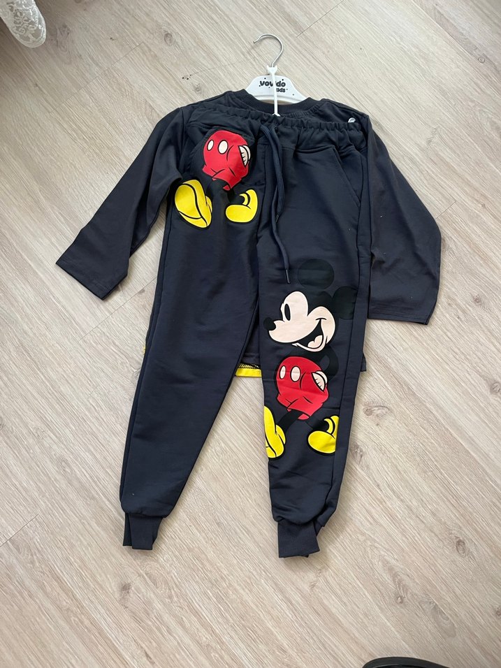 Mickey Mouse Gri Bebek Takım - Görsel 3