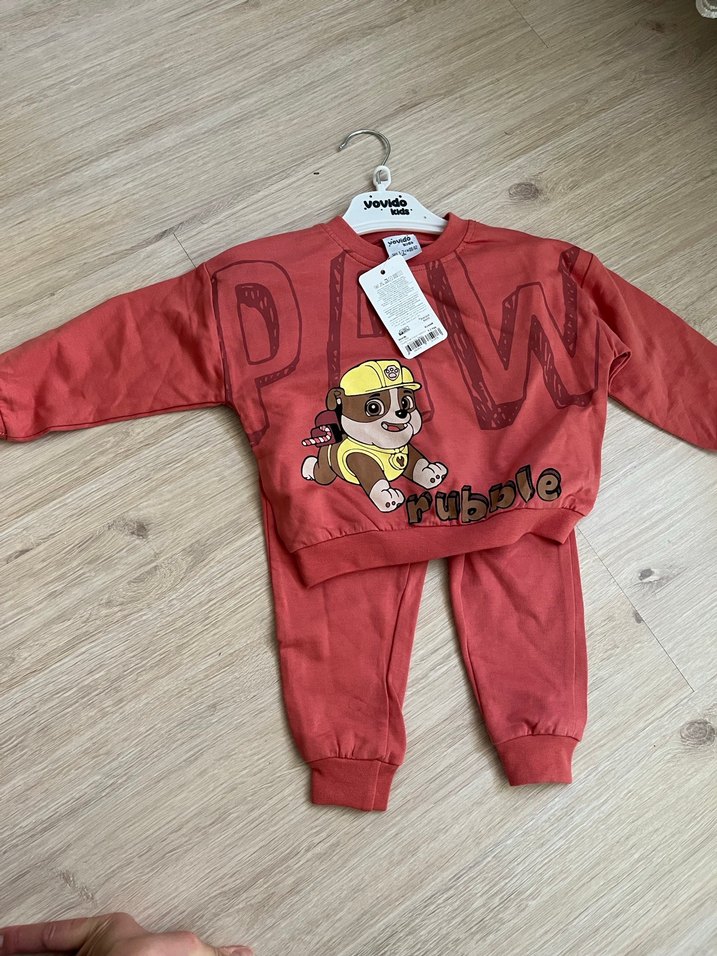 Kırmızı Baskılı Erkek Çocuk Eşofman Takımı - Görsel 2