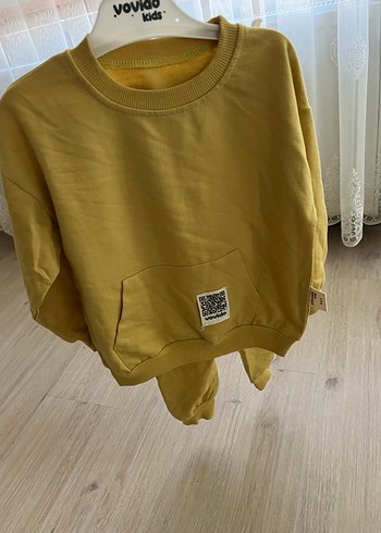 Sarı Erkek Çocuk Sweatshirt Loose Fit - Görsel 3