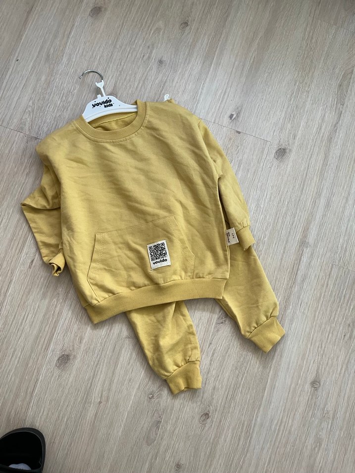 Sarı Erkek Çocuk Sweatshirt Loose Fit - Görsel 4