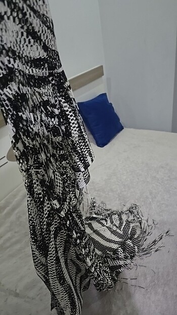 Zebra desenli püsküllü deniz kıyafeti - Görsel 2