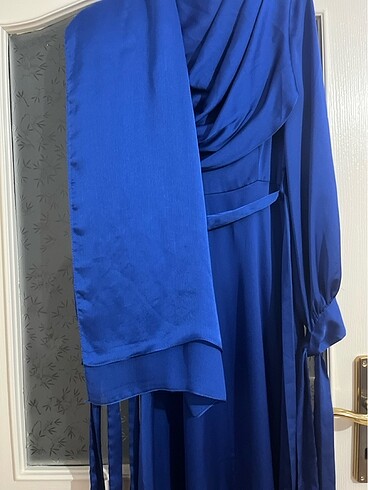 Saten elbise - Görsel 8