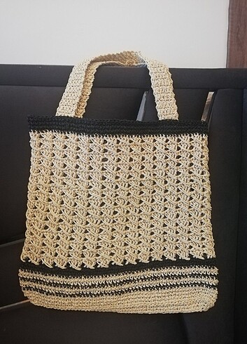 Zara model örgü çanta