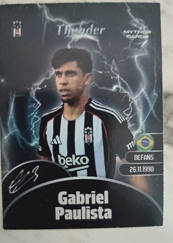 BEŞİKTAŞ Thunder Futbolcu Kartları -imzalı kartlar. - Görsel 3