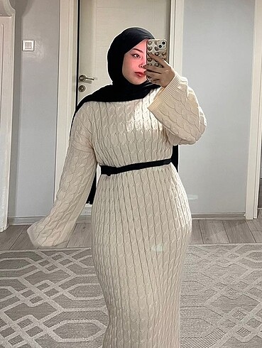 Diğer Triko elbise tesettür
