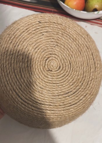 Bej Hasır Saklama Sepeti - Görsel 2