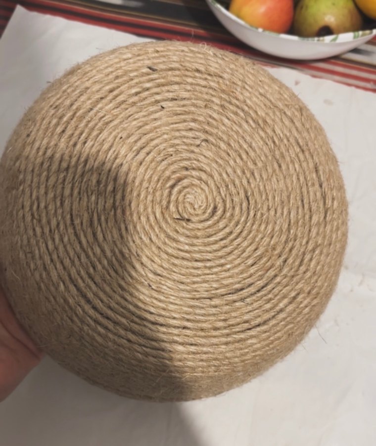 Bej Hasır Saklama Sepeti - Görsel 2