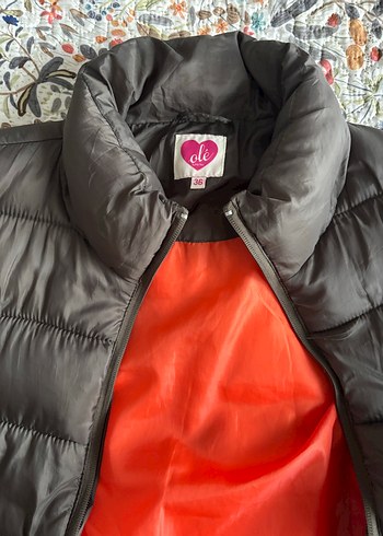 Fermuarlı Haki Kadın Mont, İnce Kesim, Günlük - Görsel 2