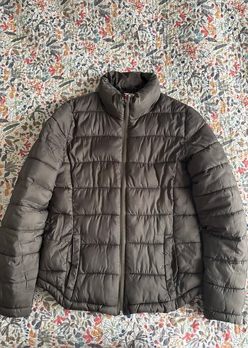 Fermuarlı Haki Kadın Mont, İnce Kesim, Günlük - Görsel 3