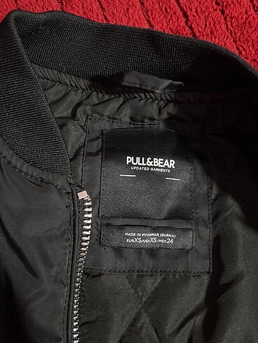 xs Beden siyah Renk Pull & Bear bomber ceket