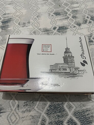 Paşabahçe 12 parça çay bardağı