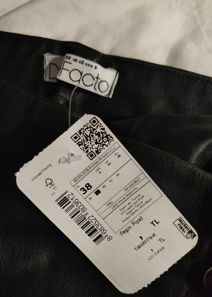 Defacto Deri Şort  - Görsel 5