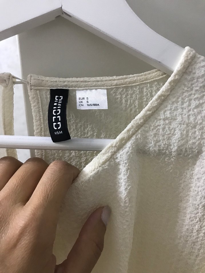 Beyaz  Midi Elbise - Görsel 4