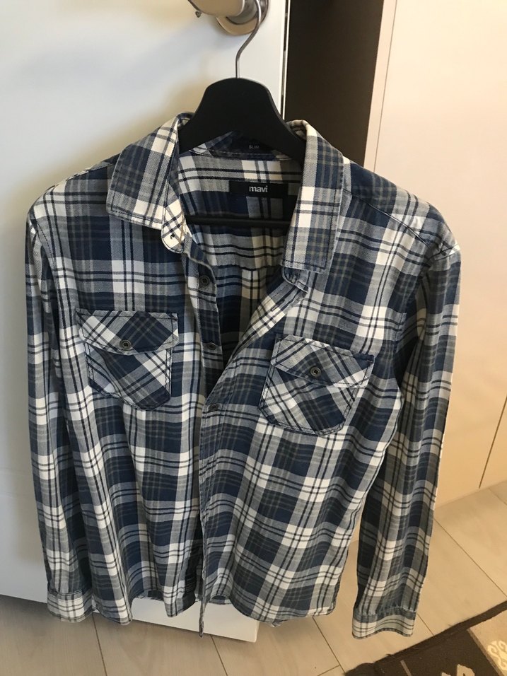 Mavi Erkek Gömlek - Görsel 2