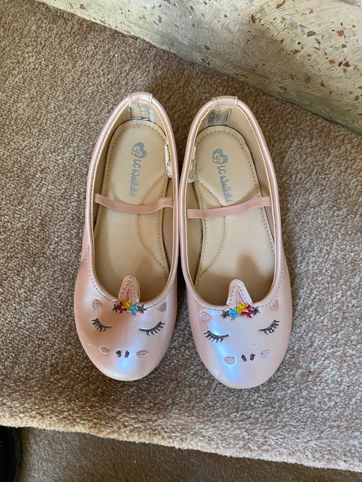 Pembe Nakışlı Kız Çocuk Babet - Görsel 2