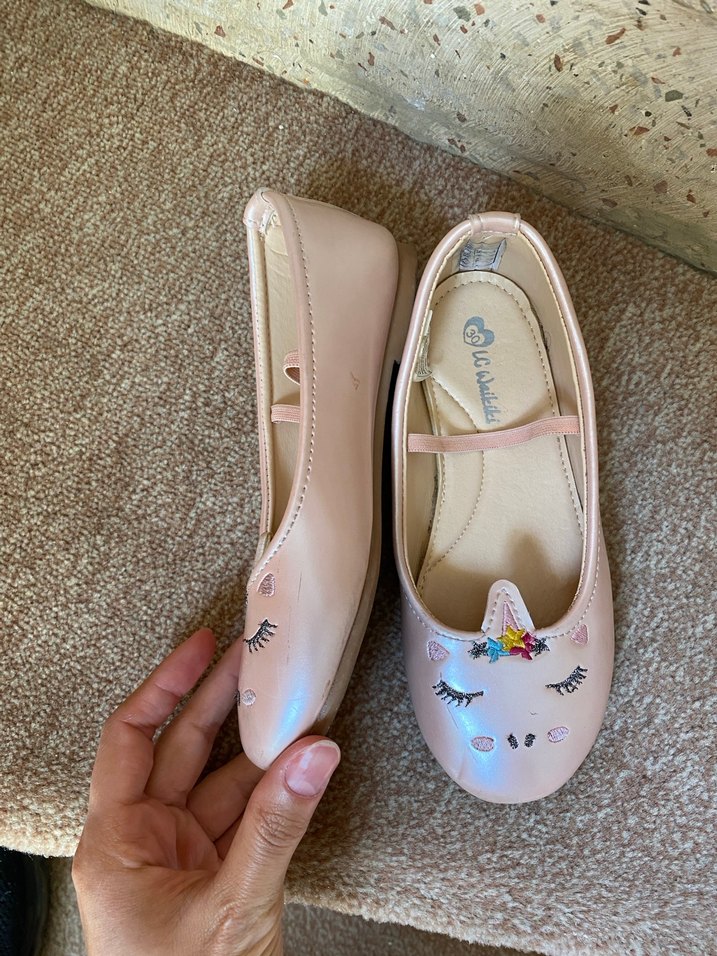 Pembe Nakışlı Kız Çocuk Babet - Görsel 3