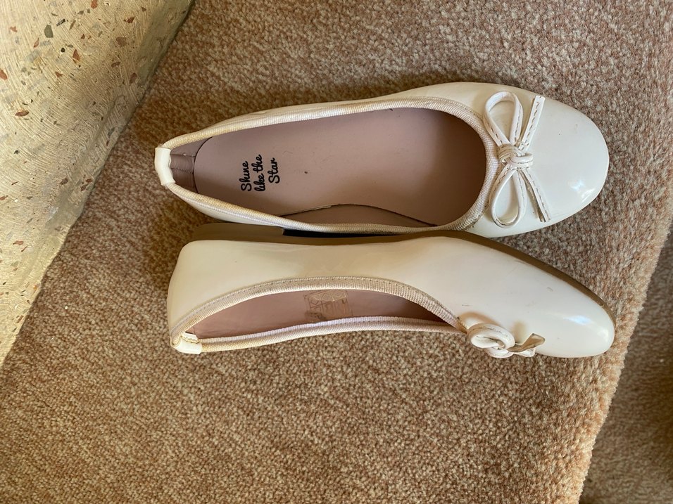 Beyaz Fiyonklu Kız Çocuk Babet - Görsel 3