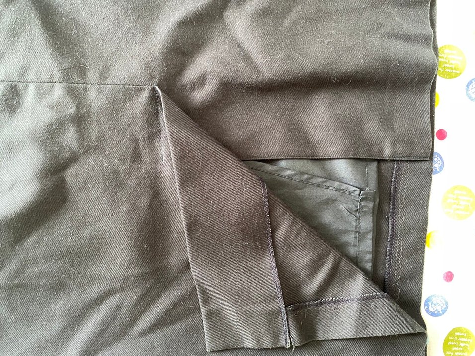 Drapeli koyu haki Midi etek - Görsel 5