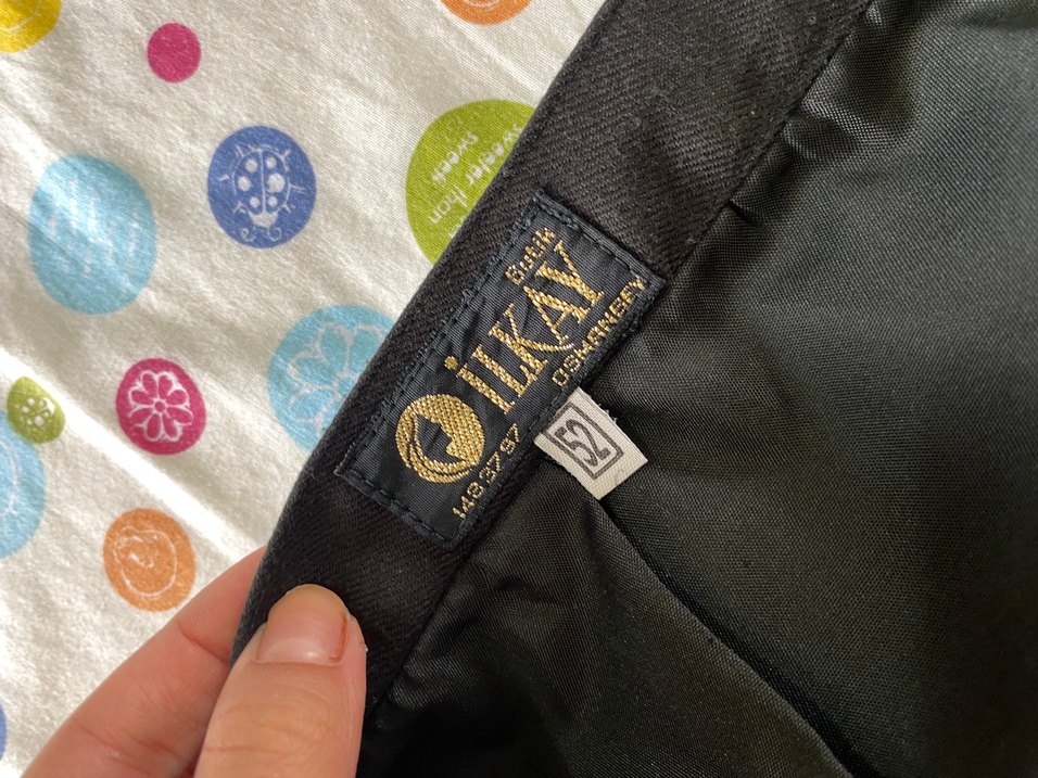 Drapeli koyu haki Midi etek - Görsel 3