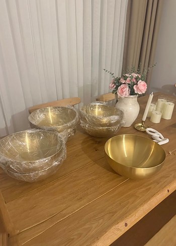 Parlak Altın Renkli Kase Seti - Görsel 4