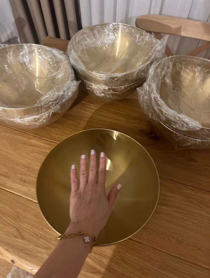 Parlak Altın Renkli Kase Seti - Görsel 2