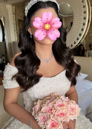 Işıltılı Beyaz Düğün Tacı - Görsel 2