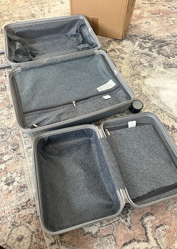 Gri Minimalist Erkek Valiz Seti - Görsel 5