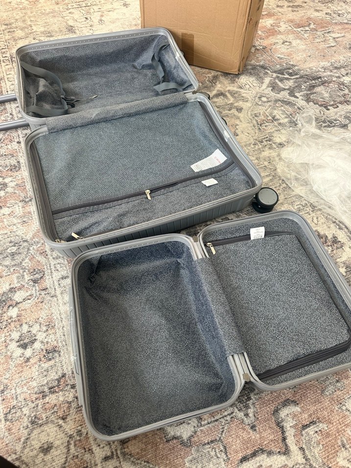 Gri Minimalist Erkek Valiz Seti - Görsel 5