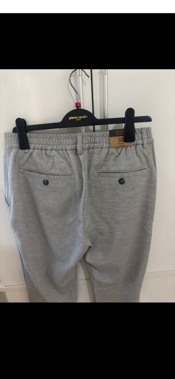 Gri Erkek Regular Fit Ofis Pantolonu - Görsel 3