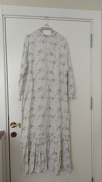 Siyah beyaz LBB FASİHON ELBİSE - Görsel 5