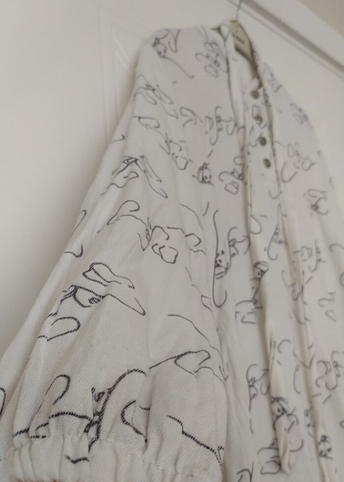 Siyah beyaz LBB FASİHON ELBİSE - Görsel 2