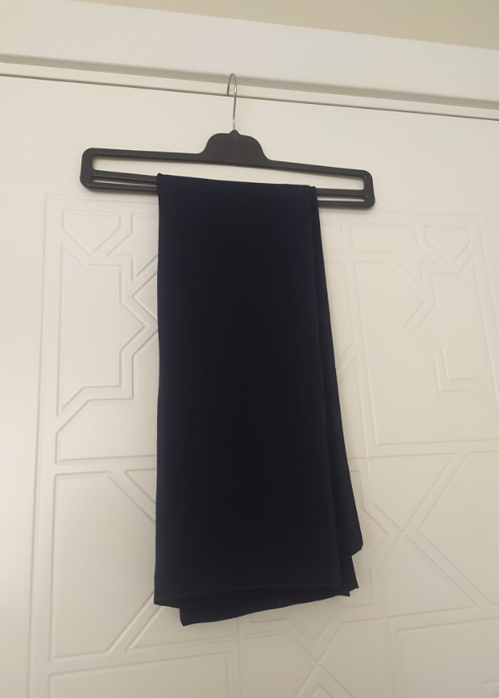 Gece mavisi / lacivert şal  - Görsel 2