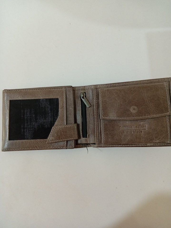 Kahverengi Hakiki Deri Erkek Cüzdanı - Görsel 2