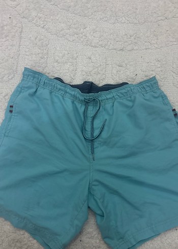 Erkek Mavi Midi Boy Basic Deniz Şort