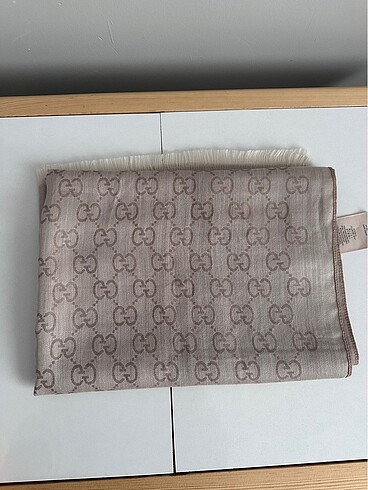 Gucci Gucci İthal Yün İpek Şal Kum Beji