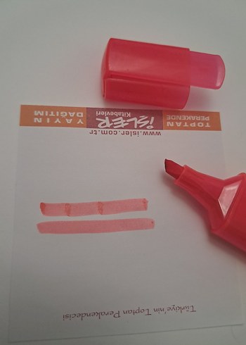 Faber Castell Kırmızı Fosforlu Kalem - Görsel 4