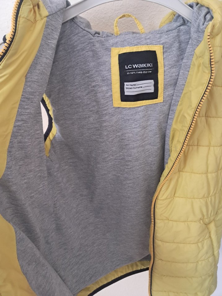 Sarı Kapüşonlu Erkek Çocuk Yeleği - Görsel 5