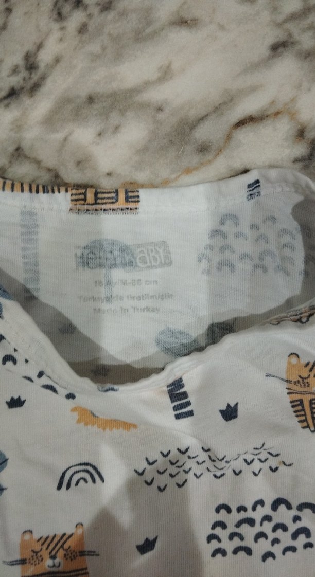 Bebek Baskılı Kolsuz Body - Görsel 3