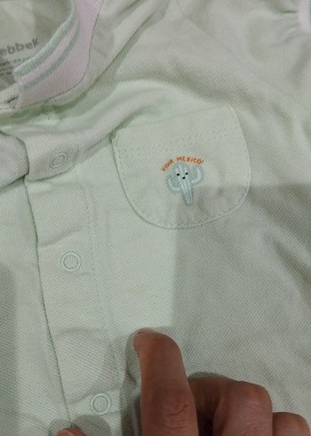 2 Yaş Beden yeşil Renk Düğmeli Yeşil Bebek Erkek Tulum