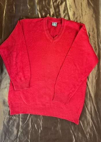 American Vintage Vintage Kirmizi V Yaka Triko Kazak