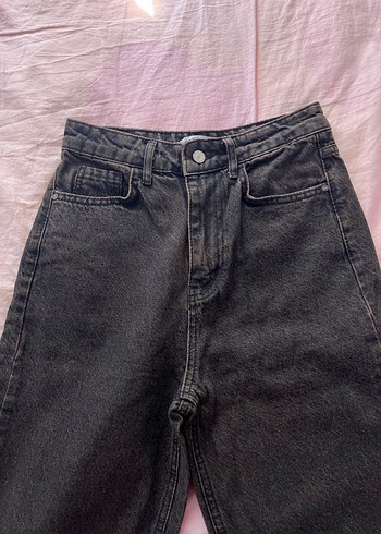 Kahverengi eskitmeli Bol Kesim Midi Kot Pantolon - Görsel 2