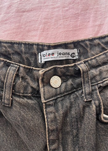 Kahverengi eskitmeli Bol Kesim Midi Kot Pantolon - Görsel 3