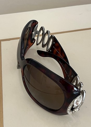 Bvlgari Bvlgari Zincir Detaylı Kahverengi Gözlük