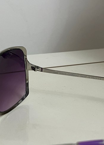 Beden mor Renk Şeffaf Çerçeveli Orijinal Dolce Gabbana Mor Kadın Güneş Gözlüğü