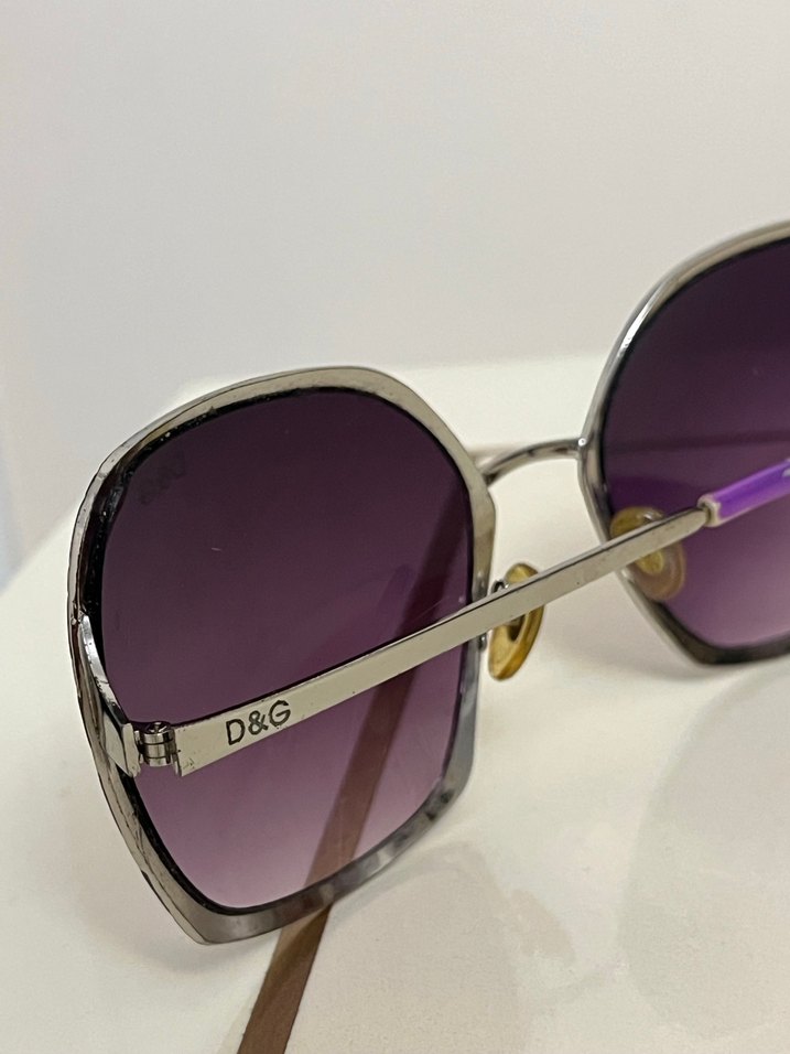 Şeffaf Çerçeveli Orijinal Dolce Gabbana Mor Kadın Güneş Gözlüğü - Görsel 2