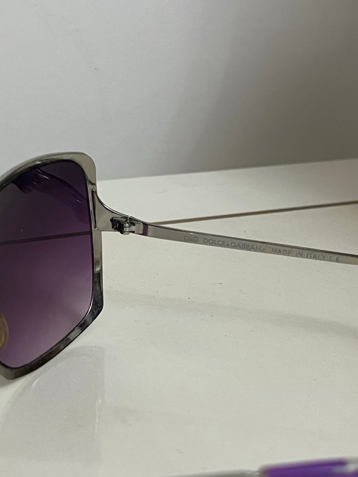 Şeffaf Çerçeveli Orijinal Dolce Gabbana Mor Kadın Güneş Gözlüğü - Görsel 3