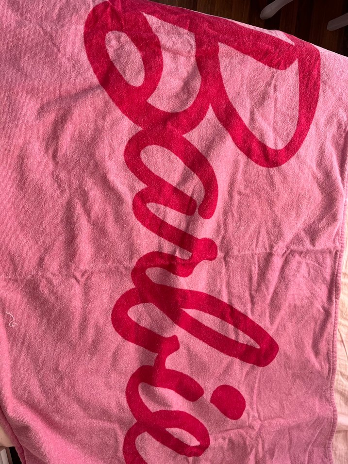 Pembe Baskılı Plaj Havlusu - Görsel 3