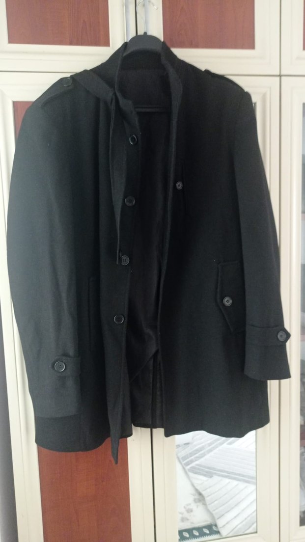 erkek süet kaşe kaban - Görsel 2